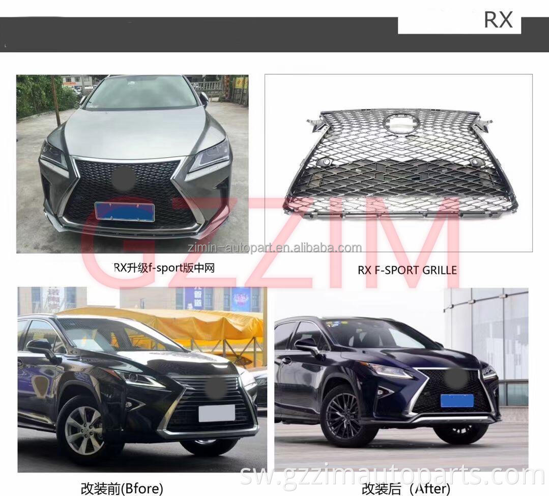 2016-2018 LX RX Upgrade To F-sport Front Spoiler & Grille Set